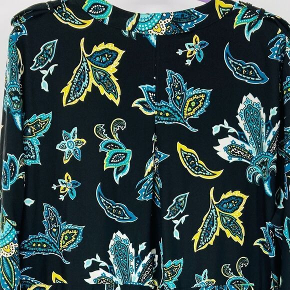 Liz Claiborne Plus Size Paisley Shirt/Dress 2X - Picture 7 of 9